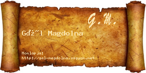 Gál Magdolna névjegykártya