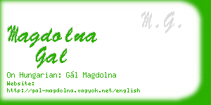 magdolna gal business card