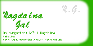 magdolna gal business card